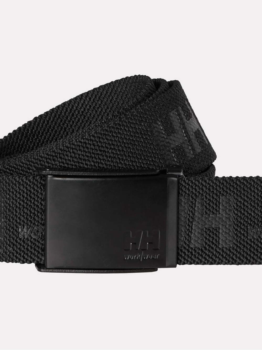 Helly Hansen Black Webbing Belt with HH Logo Buckle